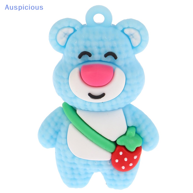 1 Móc Khóa Hình Gấu Hoạt Hình / Dâu Tây DIY Để Bàn Trang Trí