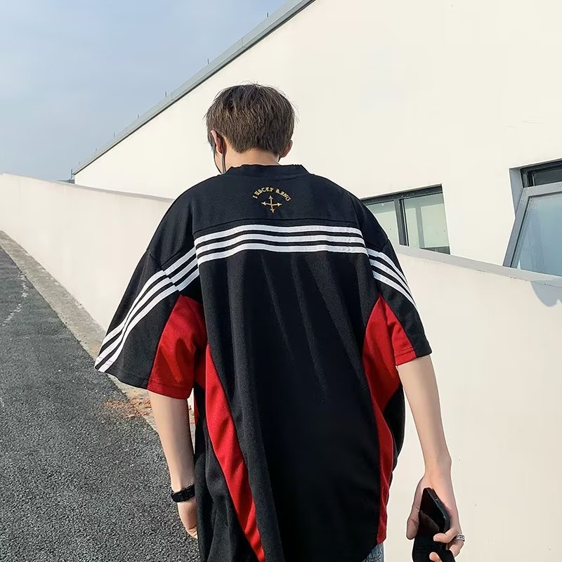 Áo Thun Tay Ngắn Cổ Chữ V Thêu Họa Tiết Phong Cách Mỹ Thời Trang Mùa Hè 2023