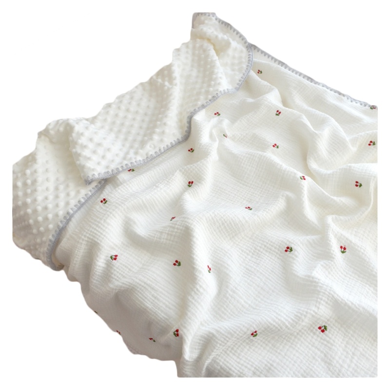 Chăn Quấn Mềm Mại Hai Mặt Họa Tiết Hoạt Hình Cho Bé Sơ Sinh