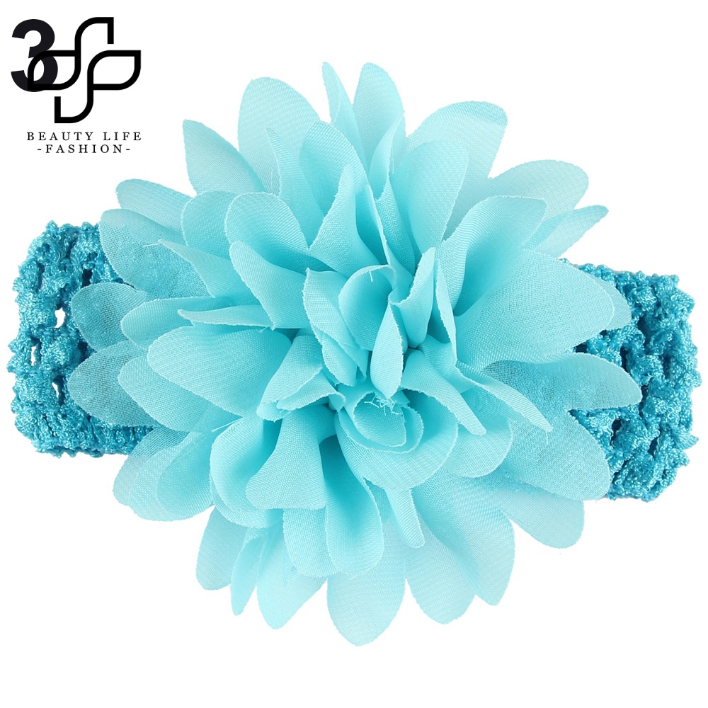 Băng Đô Voan Hoa Co Giãn Thời Trang Cho Bé Gái