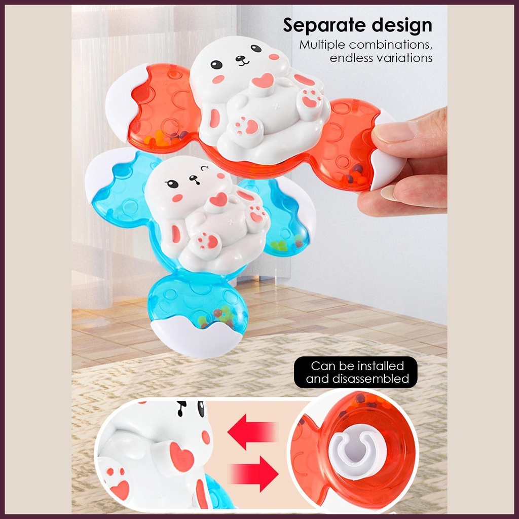 Set 3 Đồ Chơi Bồn Tắm Dạng Xếp Chồng Lên Nhau Di Động Dễ Thương Có Giác Hút Có Thể Gập Gọn