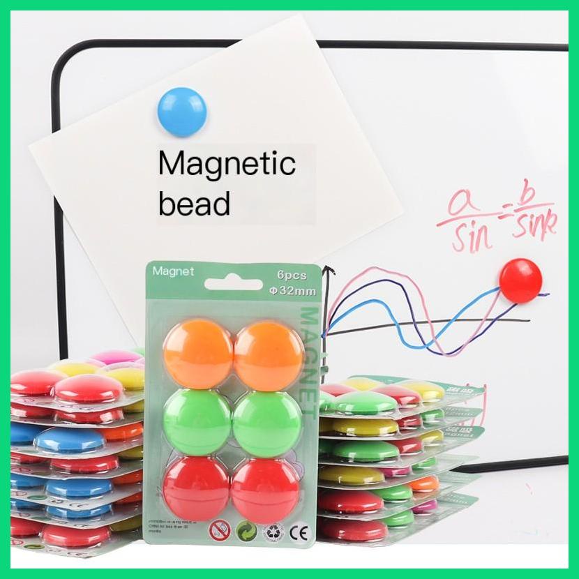 Kẹp Nam Châm Tròn 32mm Đa Năng Bằng Nhựa PP Bền Chắc Có Thể Tái Sử Dụng