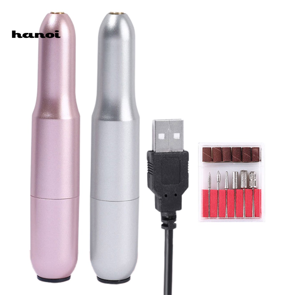 1 Bộ Máy Đánh Bóng Móng Tay Chuyên Nghiệp Bằng Nhựa Cổng Sạc USB