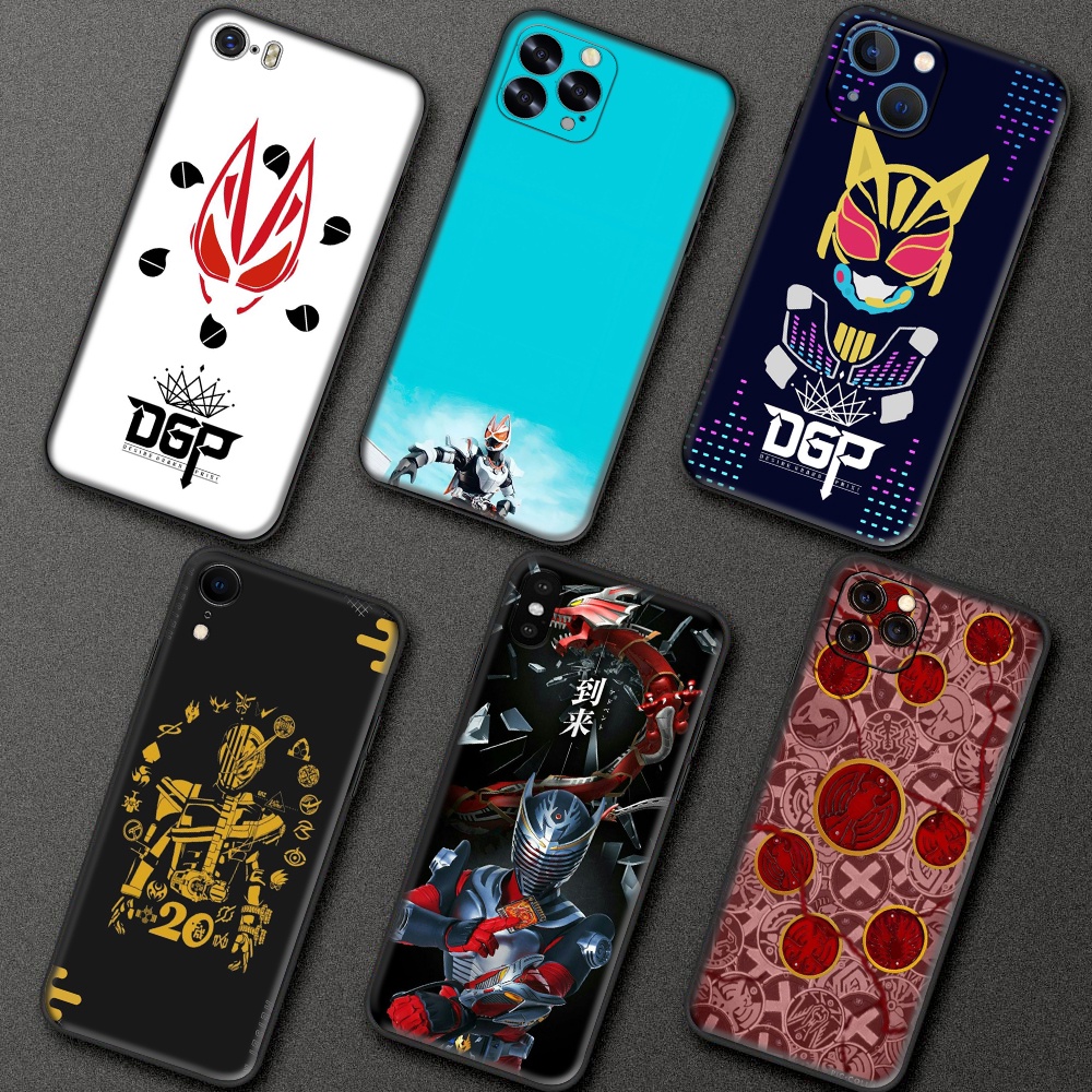 Ốp Điện Thoại TPU Mềm Họa Tiết Kamen Rider Cho iPhone 11 12 Pro Max Mini WQ68