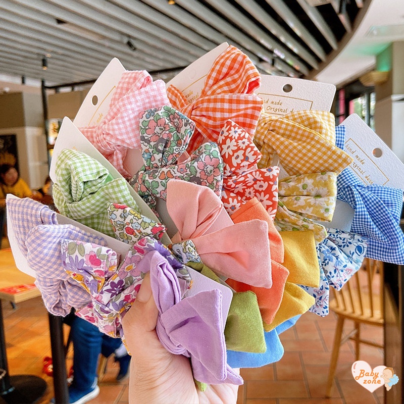 Kẹp Nơ Vải Xinh Xắn Cho Bé Gái