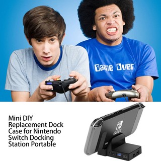 Mini Diy Replacement Dock Case For Nintend Switch Docking Station Portable Replacement Modified Material [Q/10]