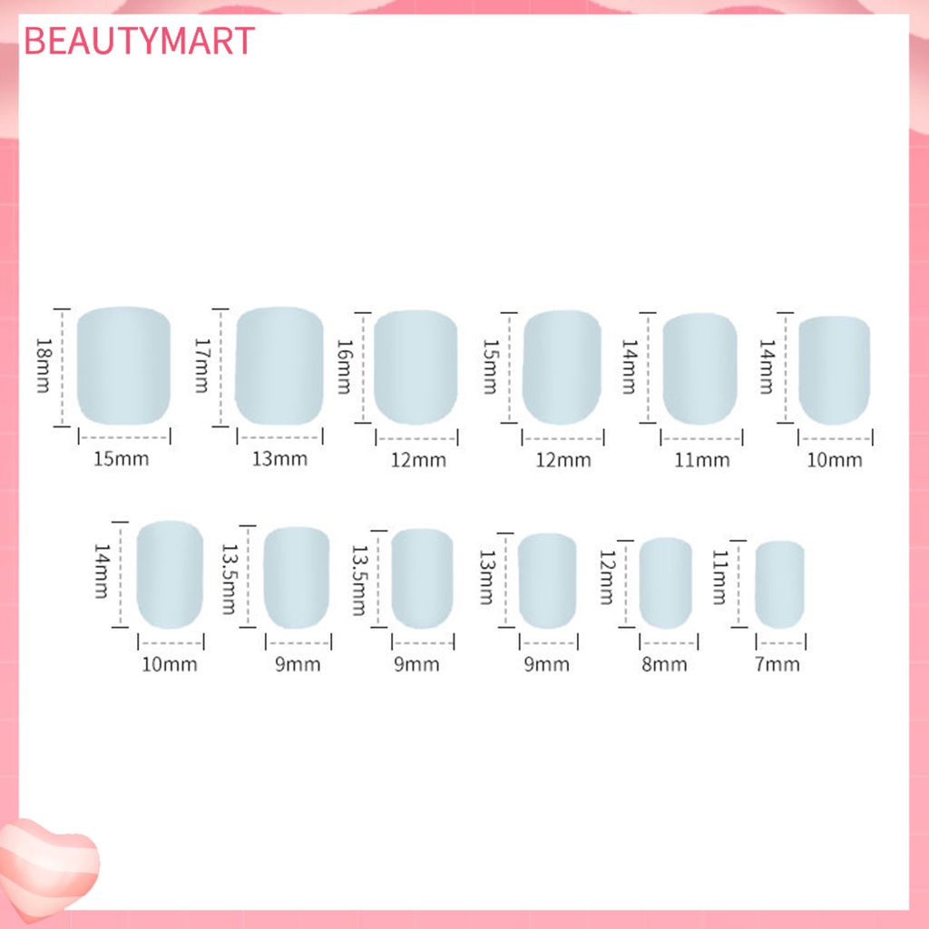 1 Bộ Móng Tay Giả Mờ Liền Mạch Có Thể Tháo Rời