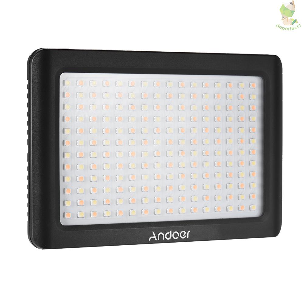 Andoer Mini Portable Dimmable Studio Video Photography LED Light Panel Lamp 3200K/6000K 192pcs Beads for   DSLR Camera D   Came-6.5