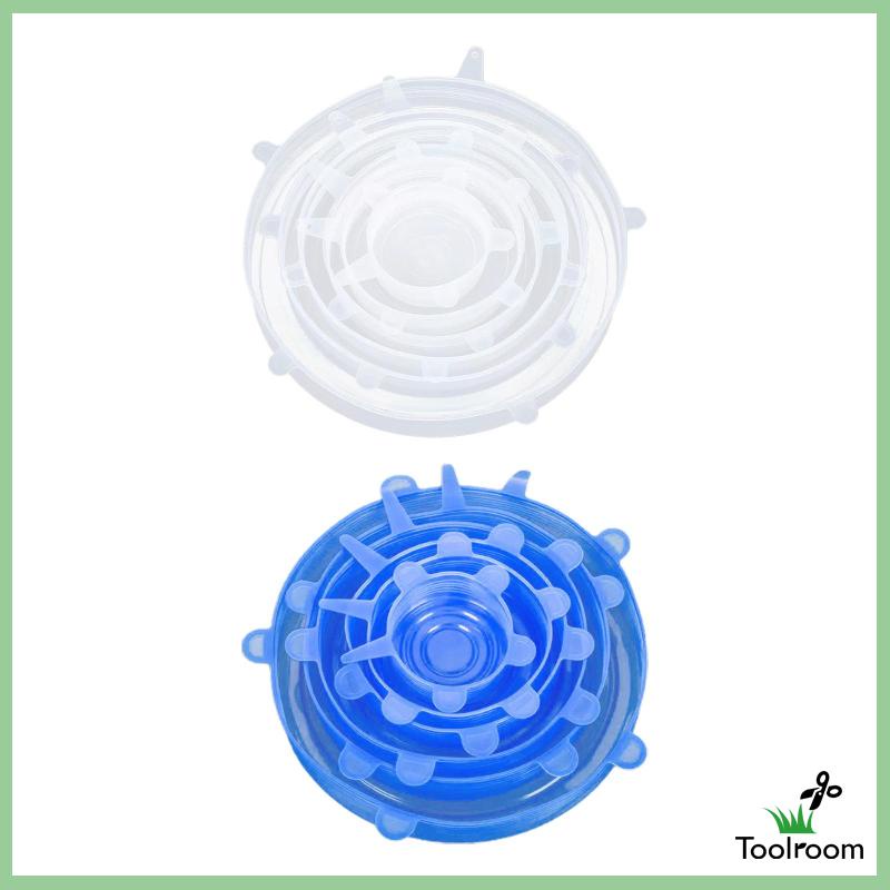 Set 6 Nắp Silicone Co Giãn Đậy Hộp Thực Phẩm