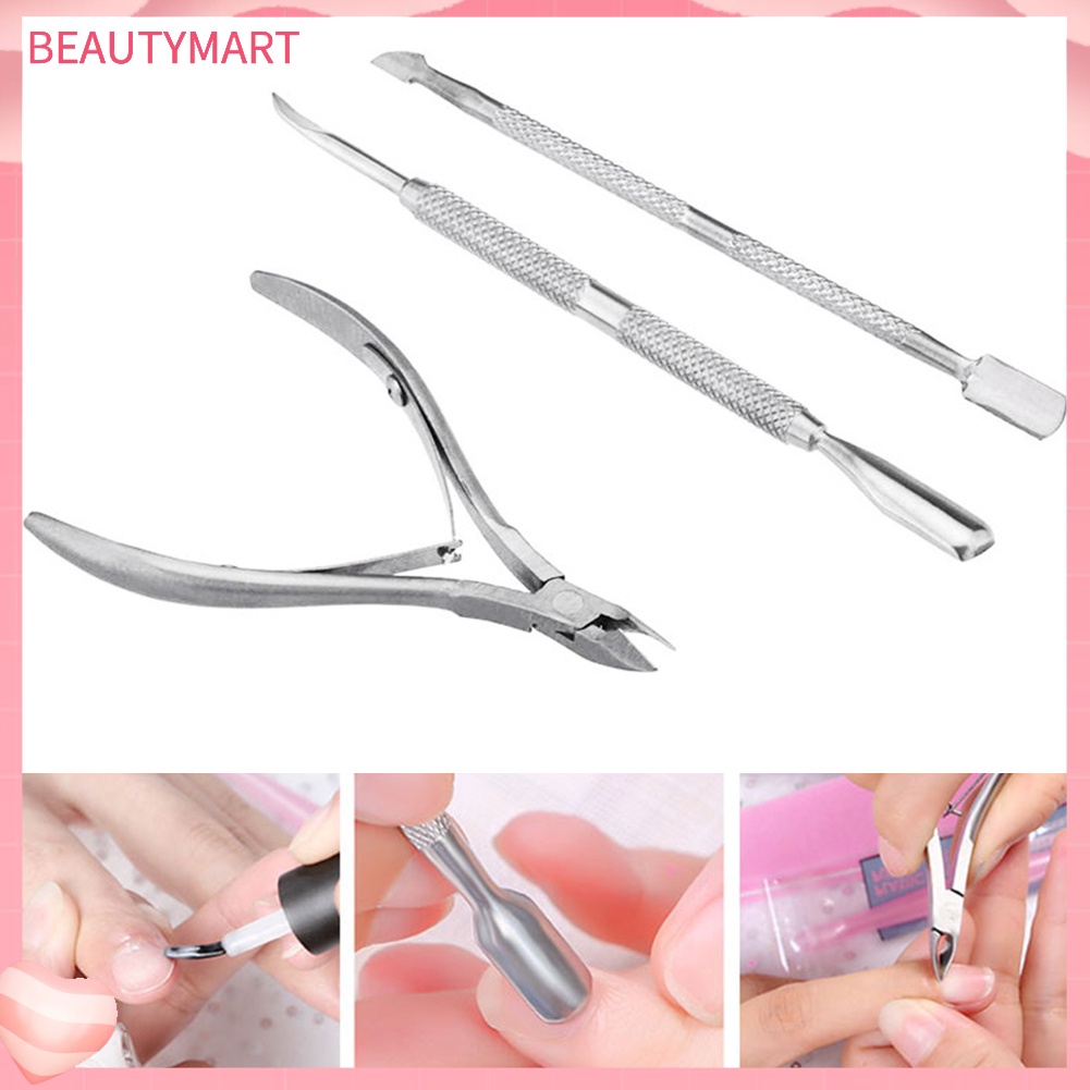Bộ 3 Dụng Cụ Chăm Sóc Móng Tay Bằng Thép Không Gỉ Tiện Dụng
