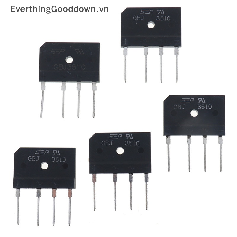 Set 5 Cầu Chỉnh Lưu GBJ3510 GBJ3510 35A 1000V Chuyên Dụng