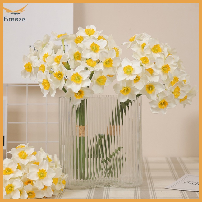 Set 6 Bông Hoa Cỏ Nhân Tạo Phong Cách Đồng Quê Dùng Để Trang Trí