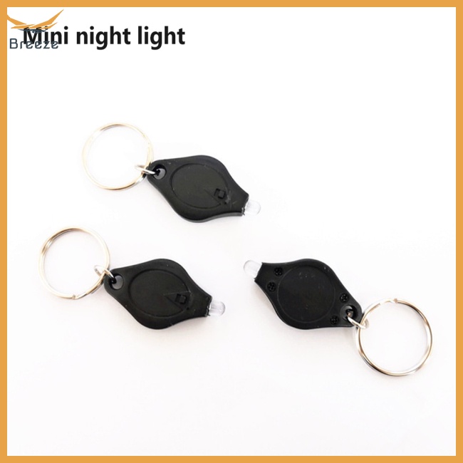 Bộ 3 Đèn Pin Led Mini Siêu Sáng Có Móc Khóa Tiện Dụng Mang Theo Du Lịch Cắm Trại