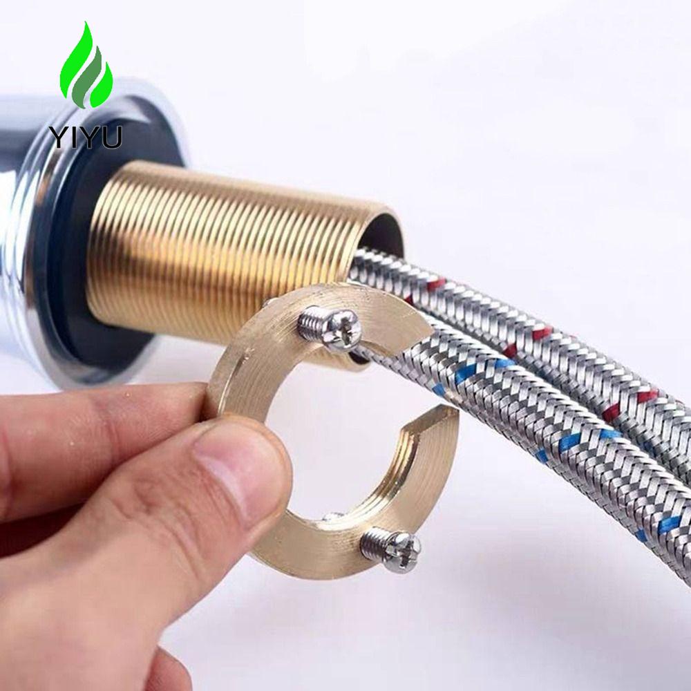 YIYU 1 Đầu Nối Vòi Nước Bồn Rửa Mặt Chống Ồn Loại C Bằng Đồng Thau