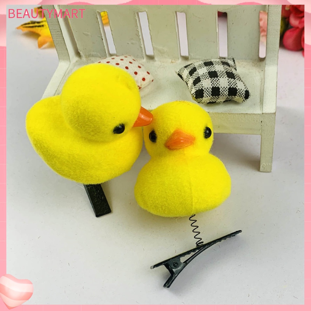Set 5 Kẹp Tóc Hình Chú Vịt Vàng Nhỏ Xinh Chống Trượt Thời Trang Dự Tiệc Cho Bé