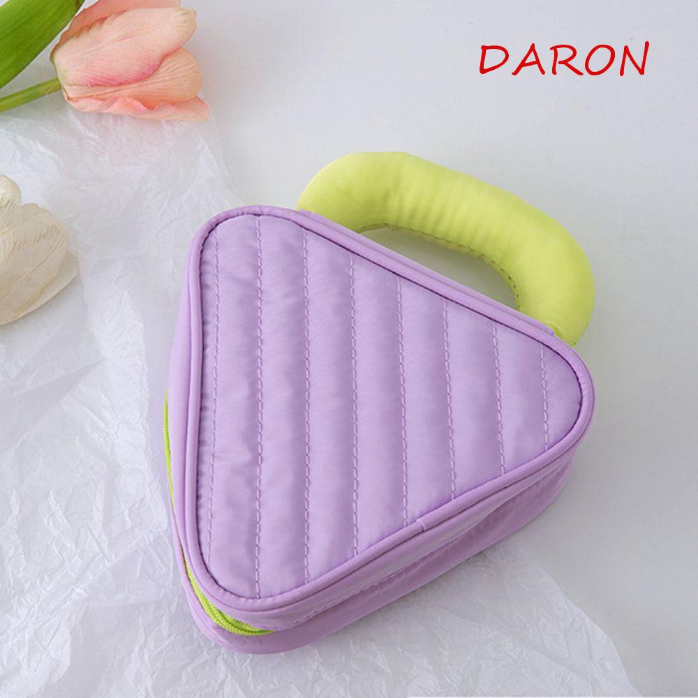 Túi Đựng Mỹ Phẩm Đa Năng Hình Tam Giác / Vuông Chất Liệu Nylon Phong Cách Cổ Điển Cho Nữ