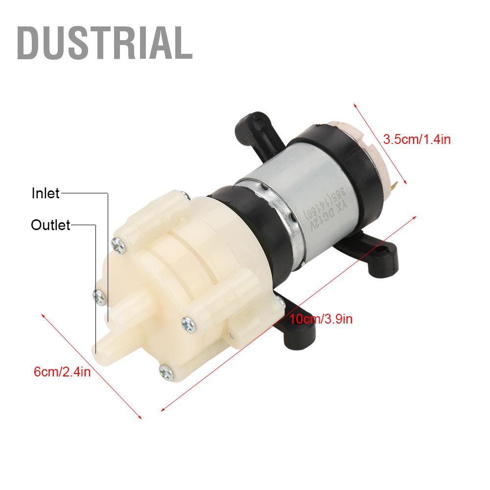 Dustrial DC 12V Điện Mini Màng Hút Nước Máy Pha Trà Bể Cá