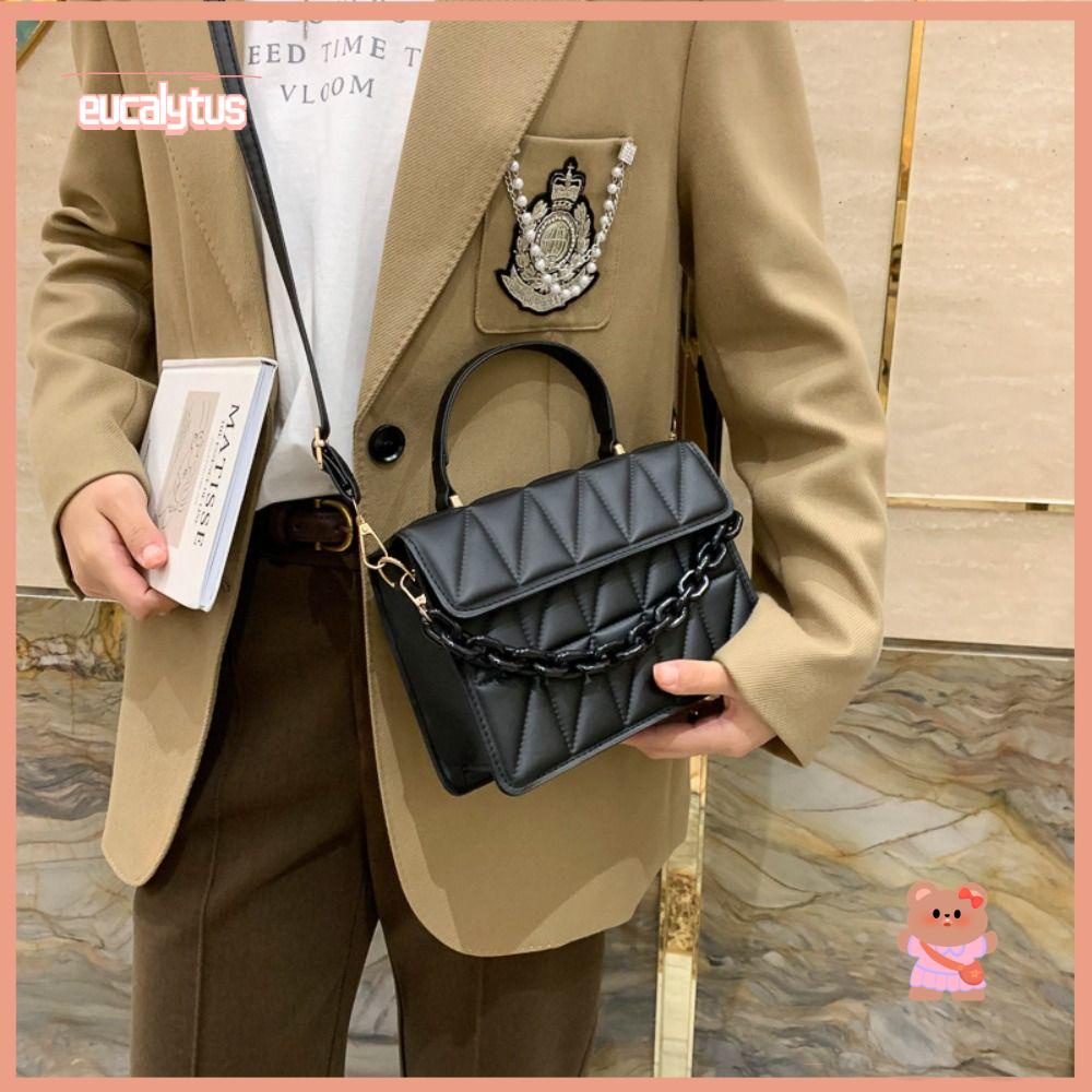 Túi Xách Nữ Đeo Vai Kiểu Sọc Caro Thời Trang Cá Tính