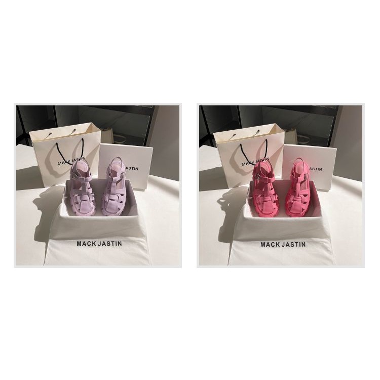 Giày Sandal Cao Gót Hở Ngón Phong Cách Thời Trang Roman Dành Cho Nữ