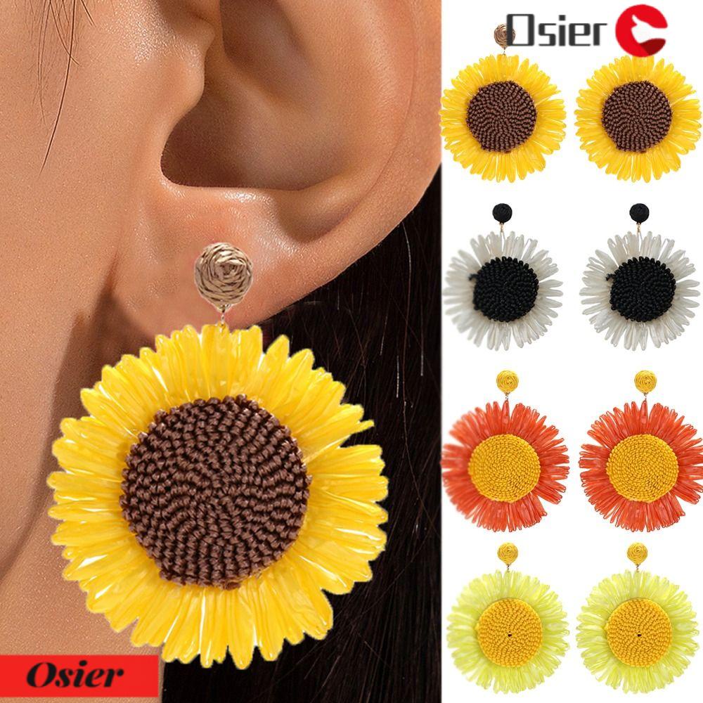 Bông Tai Hình Hoa Hướng Dương Cỡ Lớn Thời Trang Dự Tiệc Cho Nữ 1 Lafite