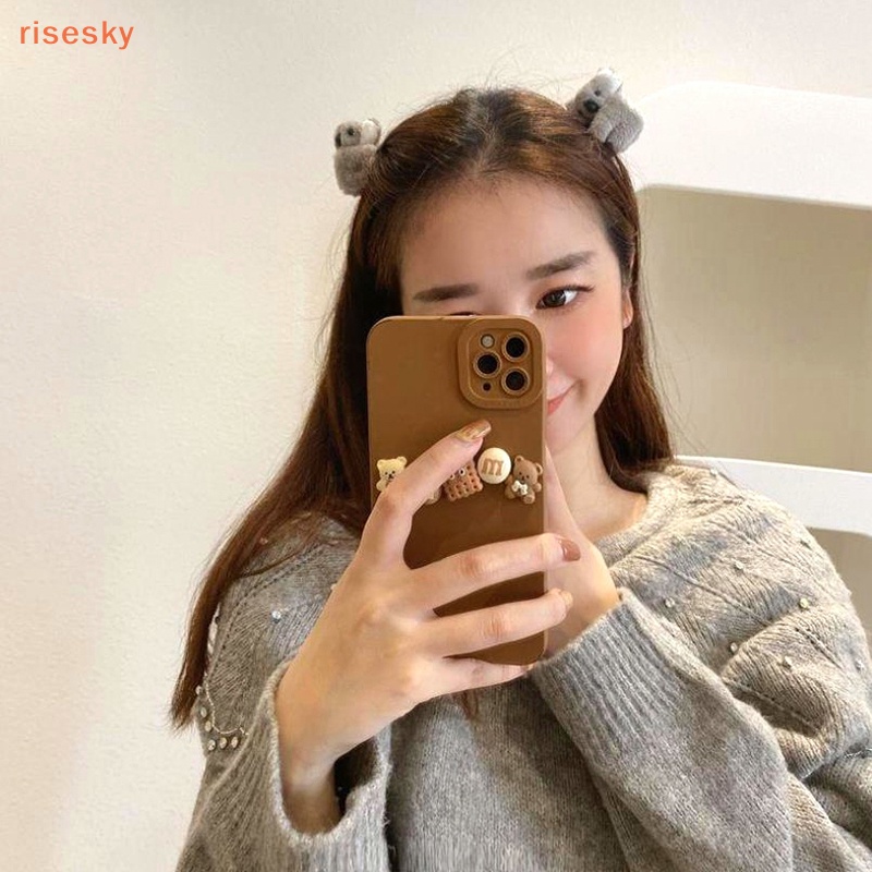 Kẹp Tóc Hình Gấu Koala 3D Bằng Lông Nhung Dễ Thương Xinh Xắn