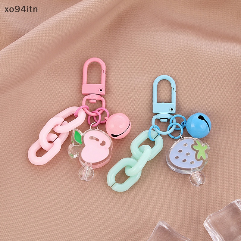 Tn Móc Chìa Khóa Bằng Acrylic Hình Hoa Dễ Thương Phong Cách Hàn Quốc