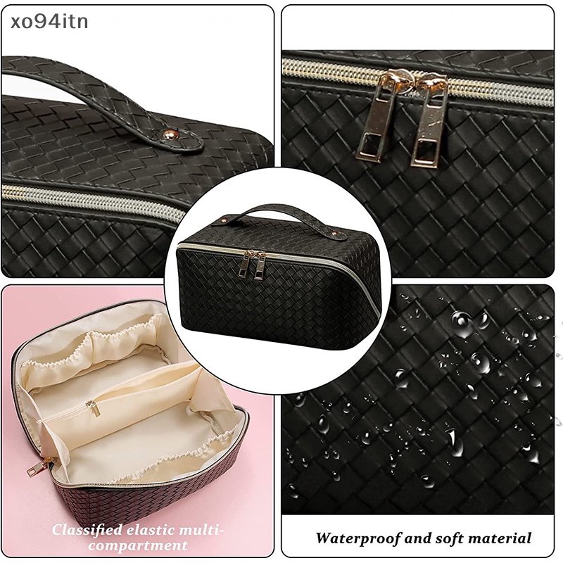 Túi Da PU Đựng Mỹ Phẩm Du Lịch Sức Chứa Lớn Cho Nữ