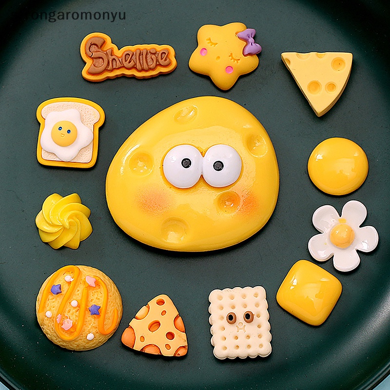 Bộ 13 Món Đồ Trang Trí Hình Phô Mai Bằng Resin Dễ Thương DIY