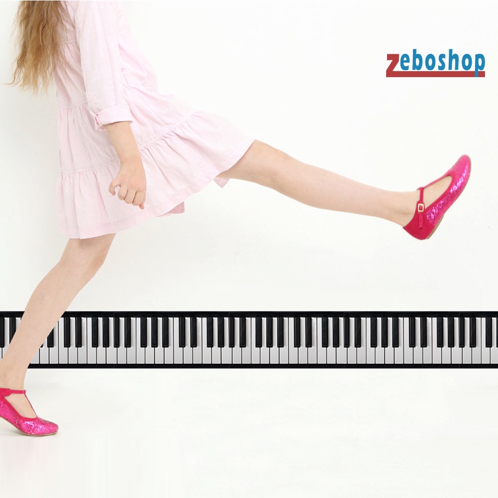Đề Can 3D 200cm Màu Trắng Đen Hình Phím Đàn Piano Dán Tường Trang Trí