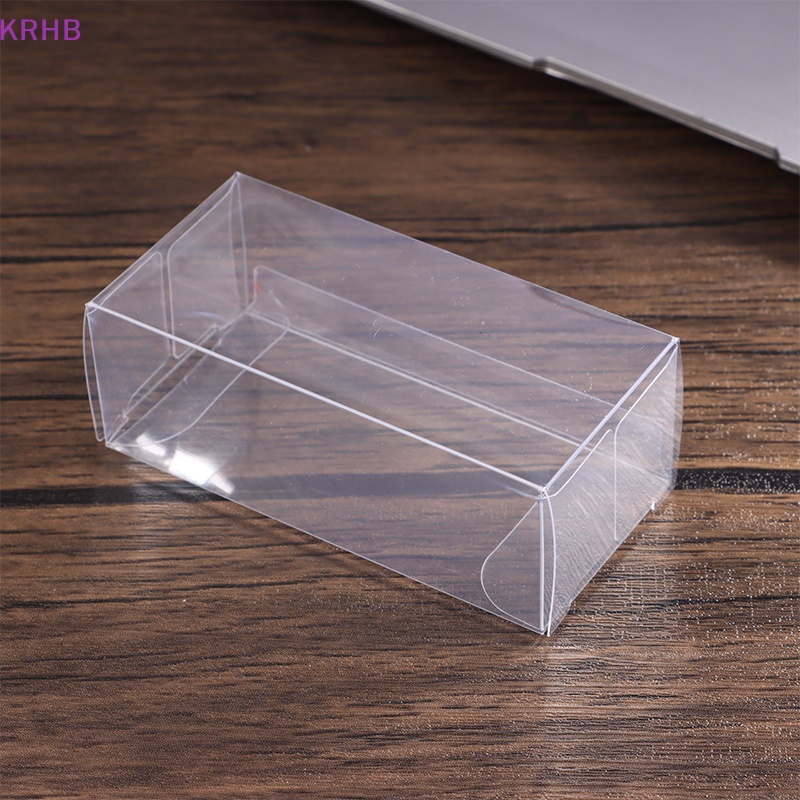 10 Hộp Trưng Bày Mô Hình Xe Hơi 82 * 40 * 30mm Bằng PVC 1 / 64