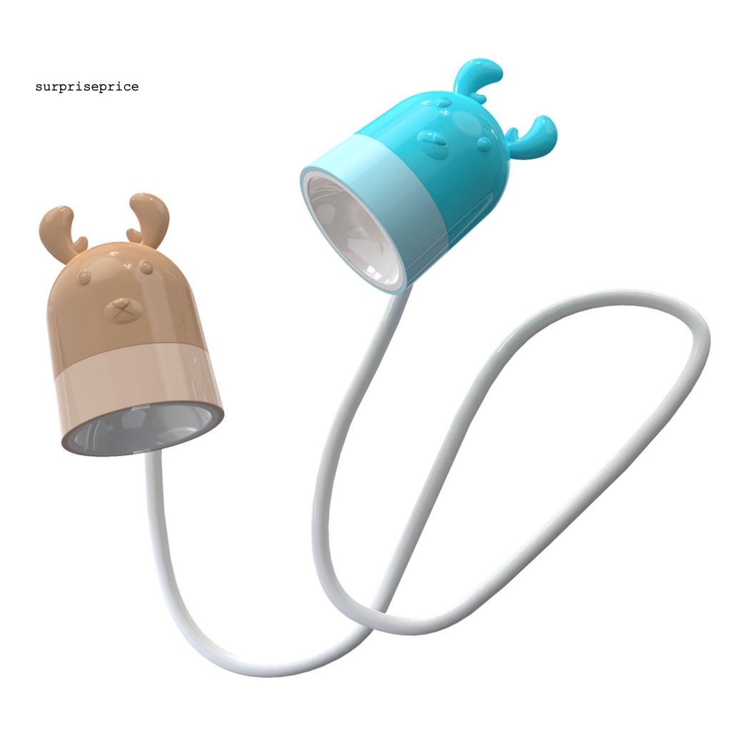 Spa Đèn LED Đọc Sách Bảo Vệ Mắt Thiết Kế Ống Linh Hoạt Bằng Nhựa Không Gây Chói Mắt Sử Dụng Pin Tiện Lợi Cho Học Sinh