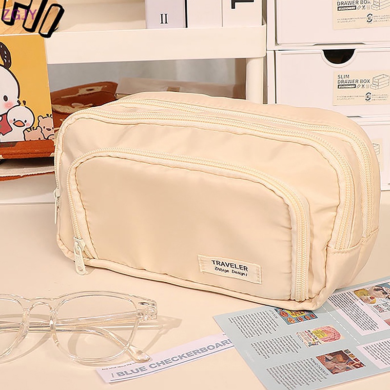 Túi Đựng Bút Sức Chứa Lớn Phong Cách Hàn Quốc Cho Nữ Sinh Mới