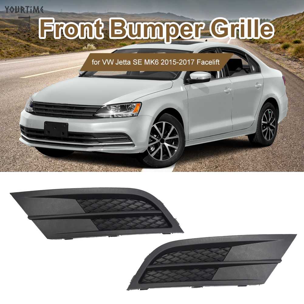 Ốp Đèn Sương Mù 5C 5C Chất Lượng Cao6853665Khung Lưới Tản Nhiệt Phía Trước Cho Xe VW Jetta SE MK6 2015-2017