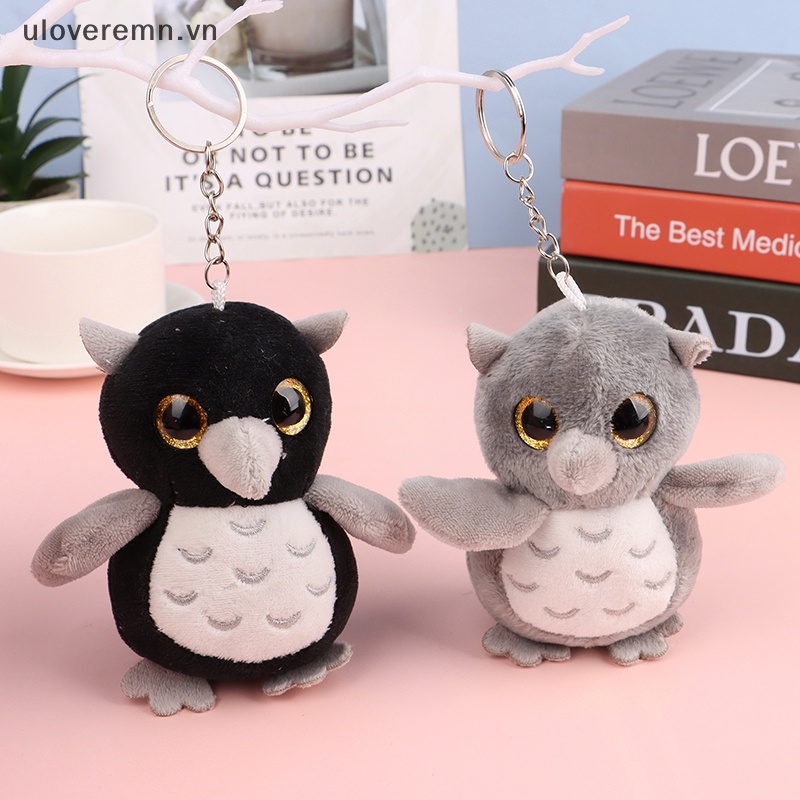 Móc Khóa Hình Cú Nhồi Bông Mềm Mại Dễ Thương