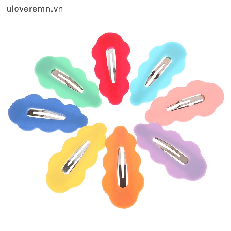 Bộ 10 Kẹp Tóc Màu Nhám Phong Cách Hàn Quốc Cho Nữ