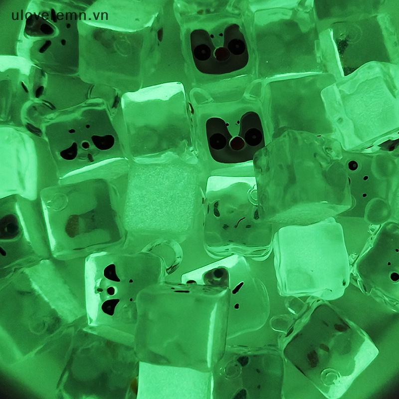 Uloveremn Set 5 Mô Hình Búp Bê Hoạt Hình Mini Bằng Nhựa Resin Phát Quang Đáng Yêu