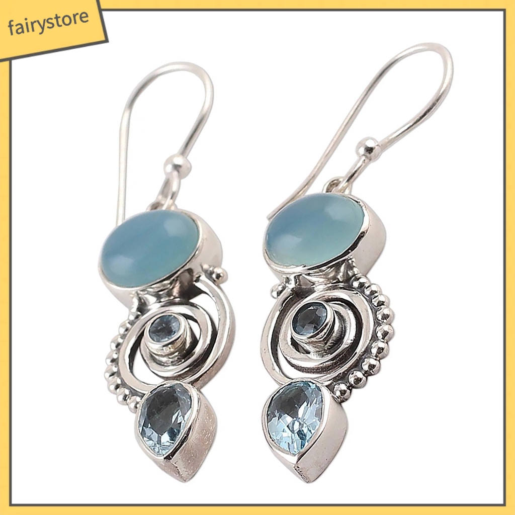 1 Cặp Bông Tai Dạng Móc Trang Trí Cổ Điển Thanh Lịch Cho Nữ