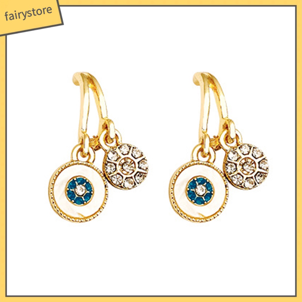 1 Đôi Bông Tai Đính Đá Phong Cách Pháp Cổ Điển Dành Cho Nữ