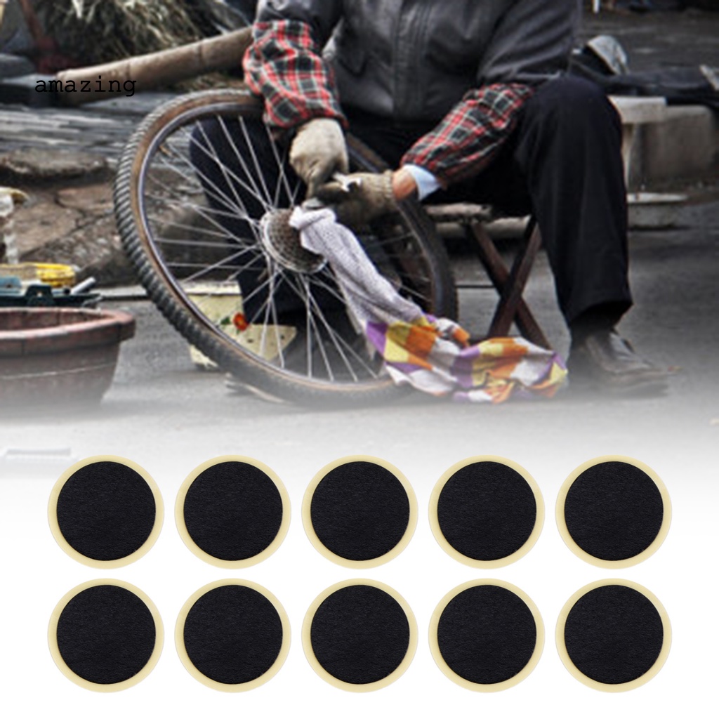 Set 10 Miếng Vá Lốp Xe Đạp Không Keo Tiện Lợi