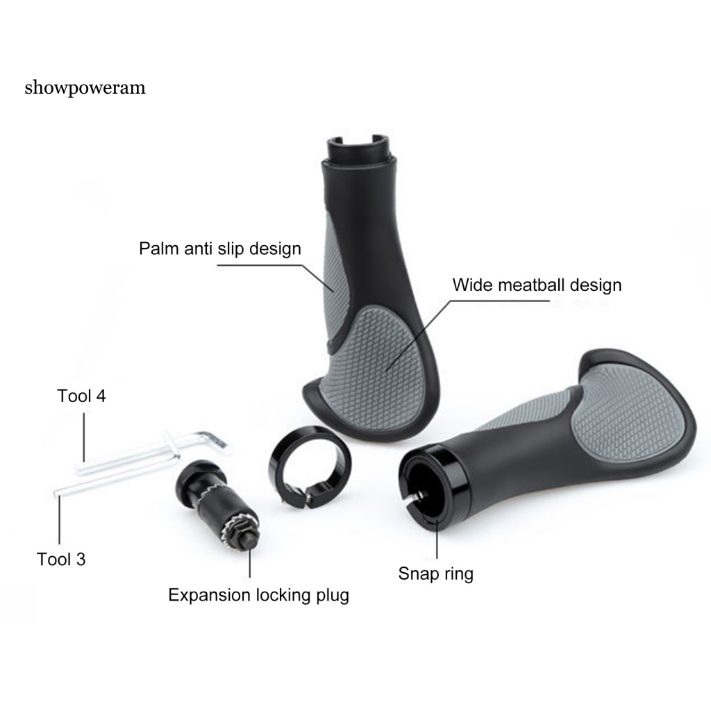 Set 2 Bọc Tay Lái Xe Đạp Leo Núi Bằng Cao Su / Ox