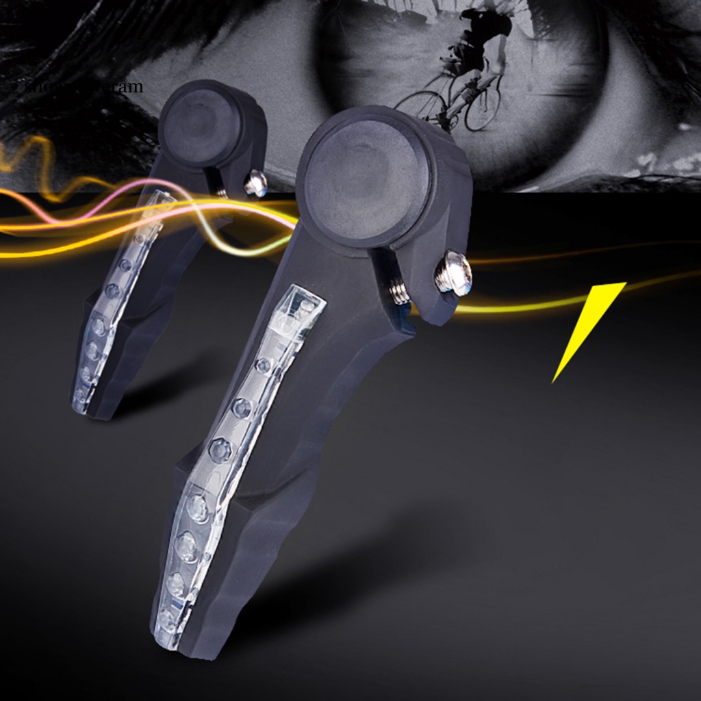 Set 2 Tay Lái Xe Đạp MTB Bằng Hợp Kim Nhôm Chống Gỉ Tích Hợp Đèn LED Và Còi