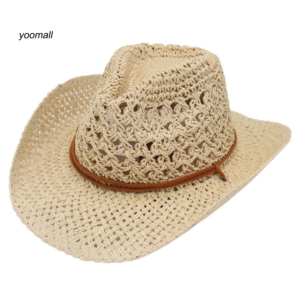Mũ Cói Rộng Vành Chống Nắng / Gió Phong Cách Cổ Điển Thời Trang Đi Biển Cho Nam Và Nữ
