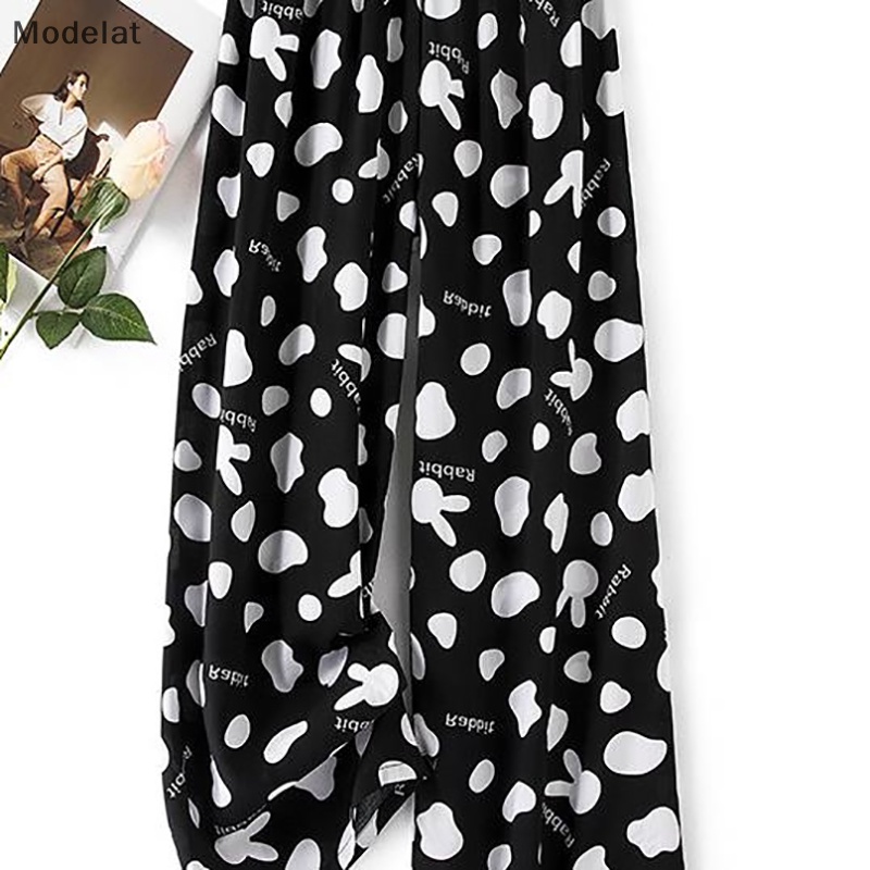 Mfc Quần ống rộng Chất Liệu Cotton Lụa Thời Trang Mùa Hè Cho Nữ