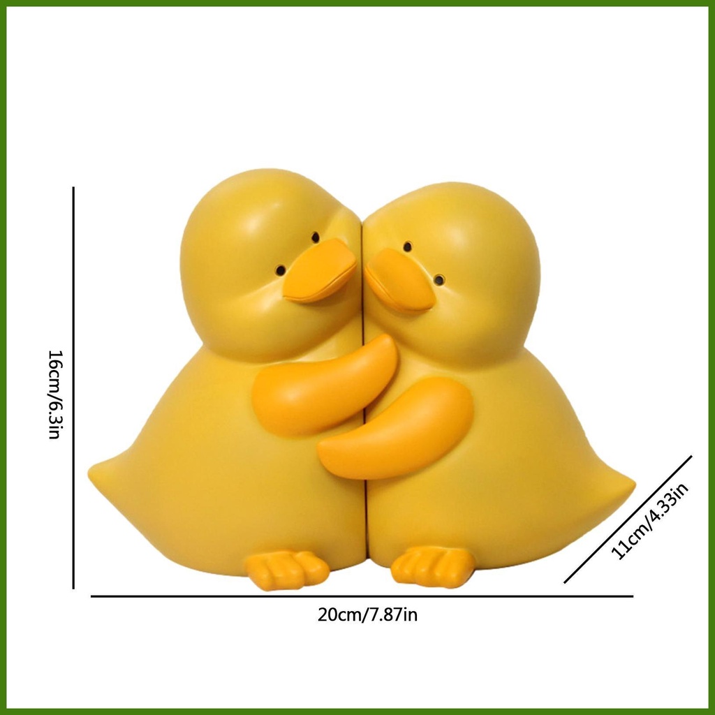 Nút Chặn Sách Hình Vịt Ôm Nhau Bằng Nhựa Resin Dễ Thương Sáng Tạo