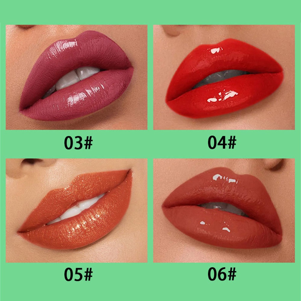 Maxfine Son Môi Màu Xanh Lá Cây Lip Men Son Bóng Son Môi Gương Giữ Ẩm Không Thấm Nước Chống Mồ Hôi Không Dính Cup Trang Điểm Trên Khuôn Mặt Annies