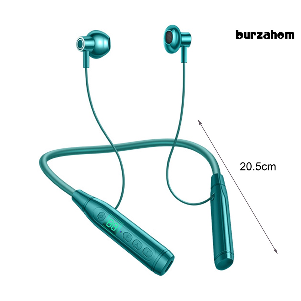 Tai Nghe Bluetooth 5.2 Không Dây BT25 Màn Hình LED Kỹ Thuật Số Đeo Cổ Hỗ Trợ Thẻ TF Sử Dụng Hàng Ngày