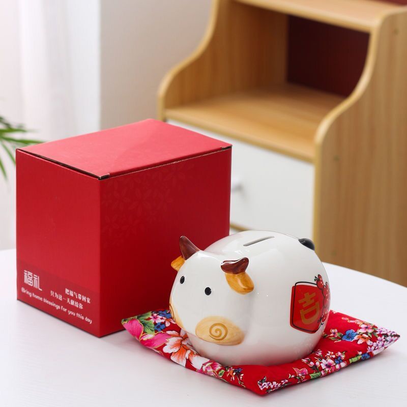 Ống Heo Tiết Kiệm Hình 12 Cung Hoàng Đạo Bằng Gốm Sứ