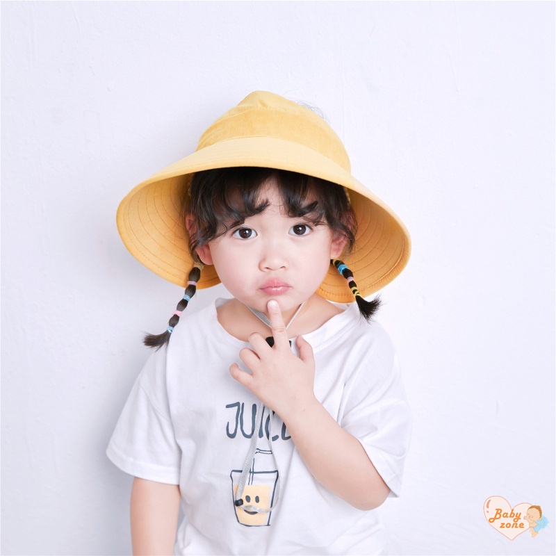 Mũ Tai Bèo Chống Nắng Họa Tiết Sọc Caro Thời Trang Xuân Hè Cho Bé Sự Bảo Vệ