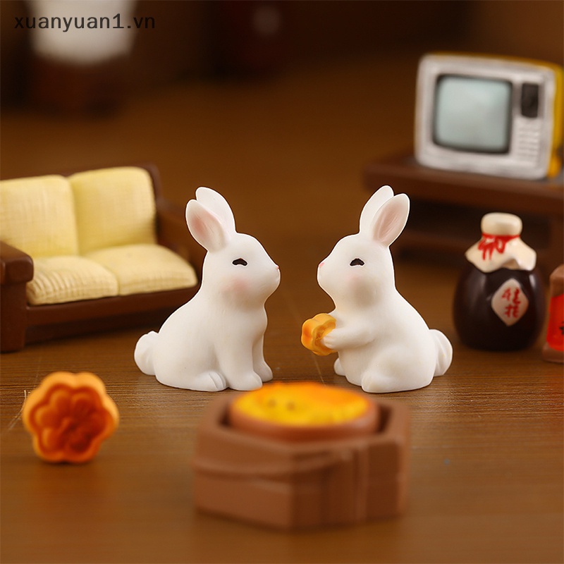 Thỏ Ngọc Bích Bằng Nhựa Resin Trang Trí Vườn