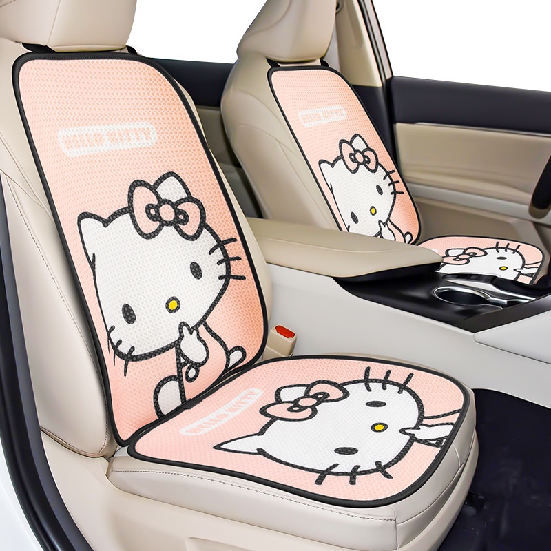 Bộ Đệm Lót Ghế Bốn Mùa Thông Dụng Thoáng Khí Chống Trượt In Hình Hello Kitty